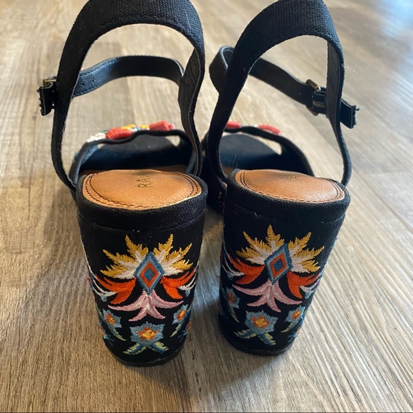 Rampage embroidered bohemian heels - Picture 4 of 10